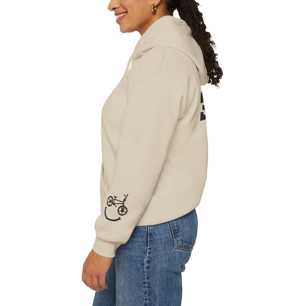 Rad-Biker American Flag Hoodie — 'Is My Bike Okay?' Graphic Hooded Sweatshirt