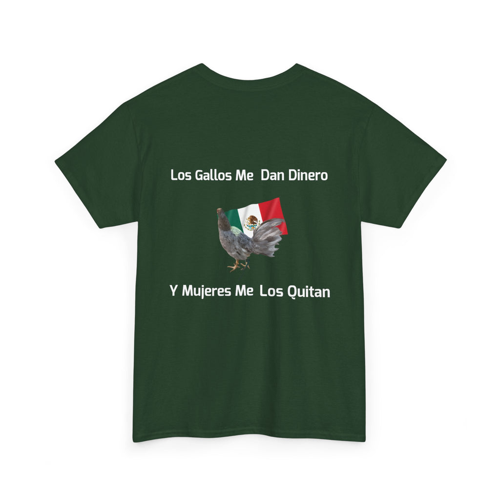 Henny-Gamefowl Tee — "Dro's Henny's Gamefarm" Mexican Flag Rooster Shirt