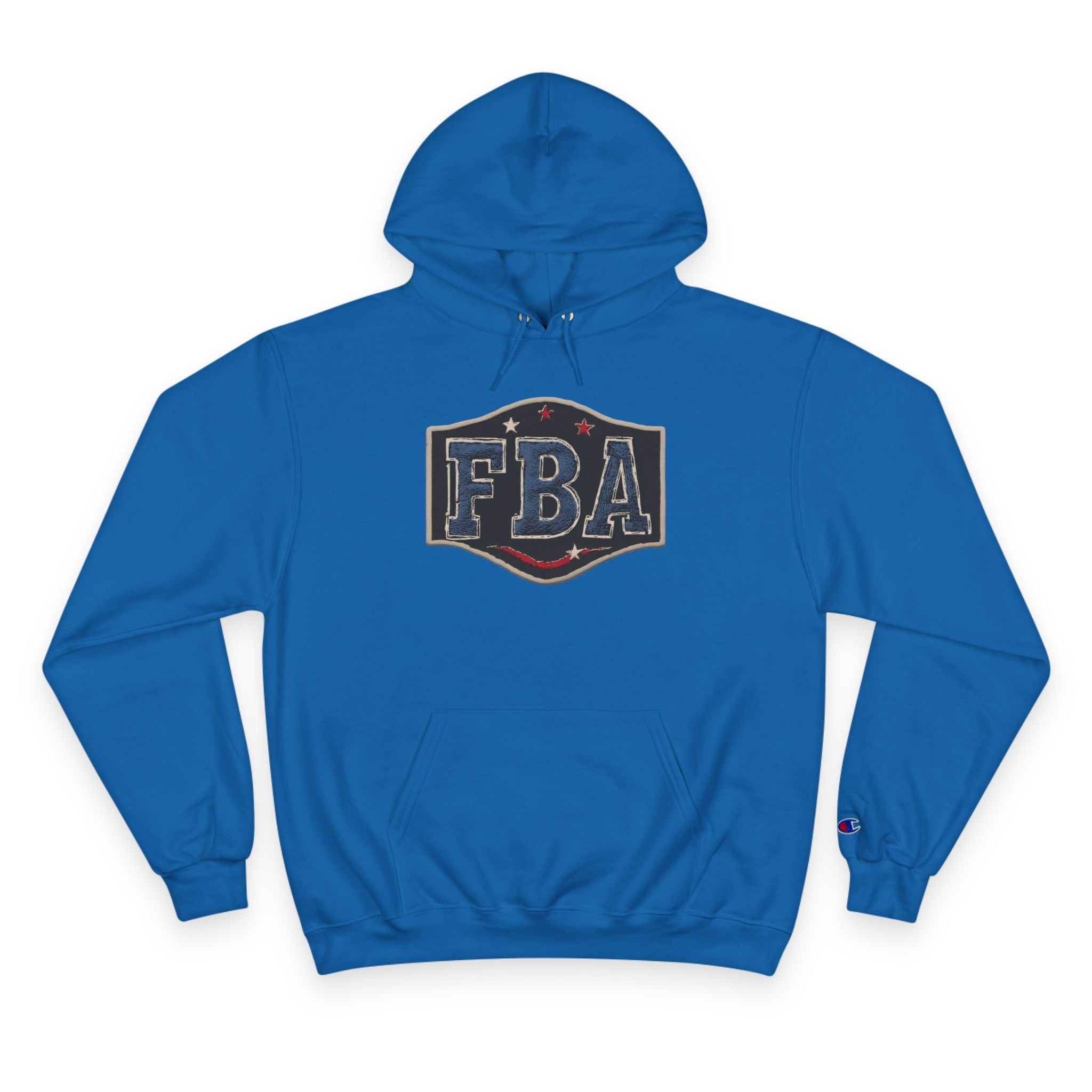 FBA- Graphic Hoodie – Vintage Shield Logo & Back Photo Print