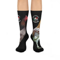 Henny-Rooster Print Cushioned Crew Socks — Gamefarm Hen Design