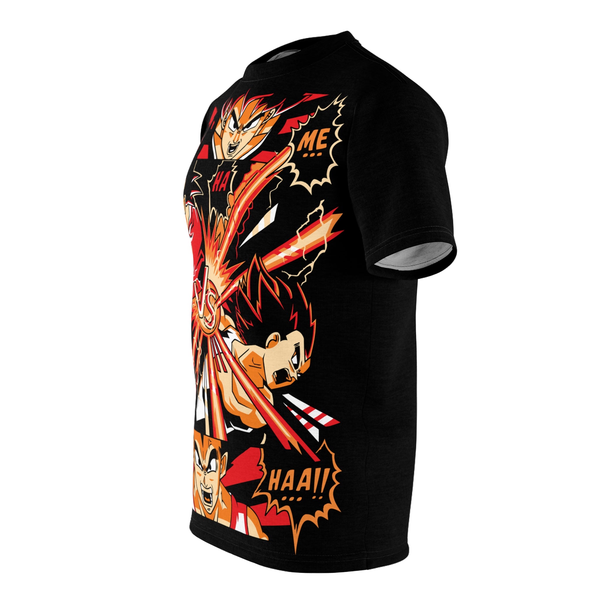 Dragon-VS Battle Anime Graphic Tee — Full-Print Fight Scene T-Shirt