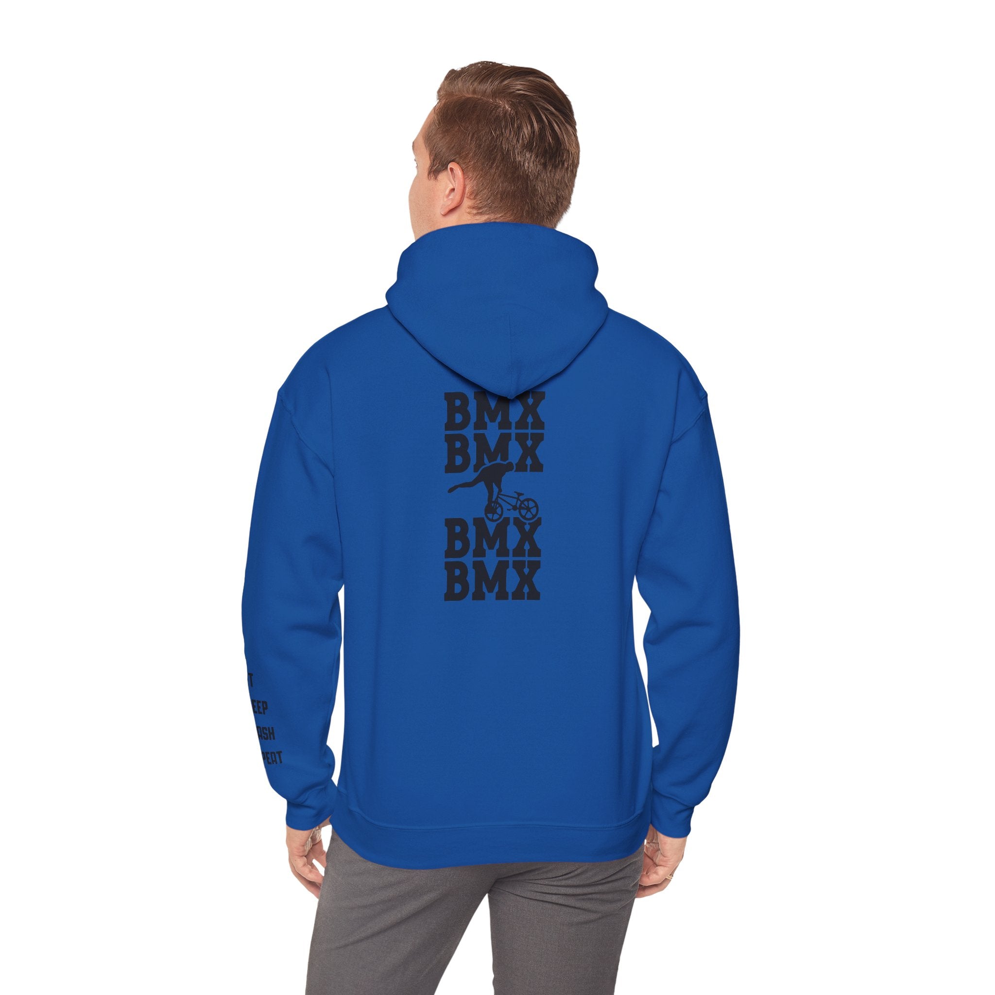 Rad-BMX Rider Hoodie — BMX Stunt Silhouettes Pullover for Riders & Fans