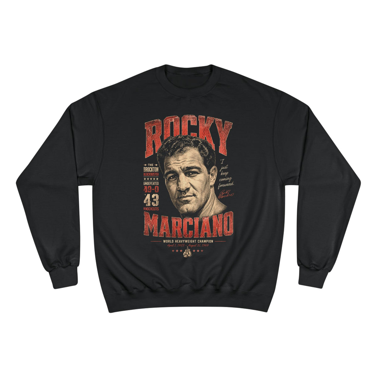 Retro Champion Tribute- Boxing Sweatshirt - Retro