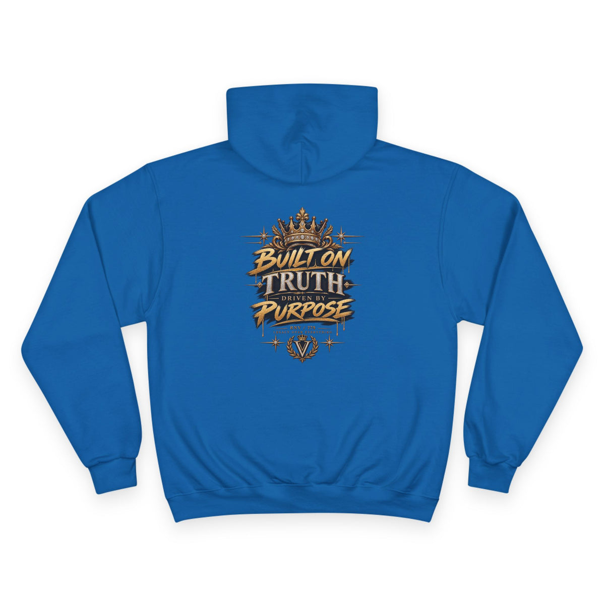 Verité -Champion Hoodie — "Built on Truth & Purpose" White Pullover