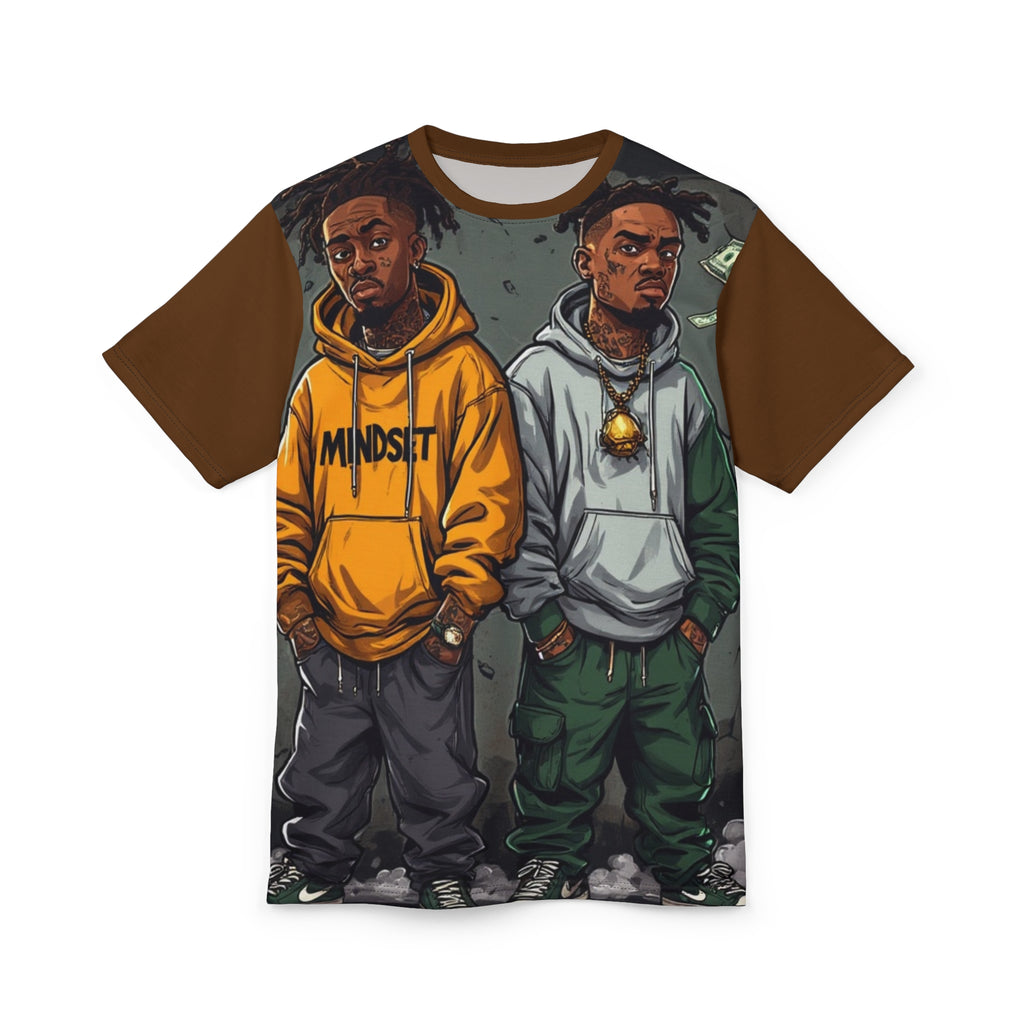 Mindset- Graphic Tee — 'Mindset' Streetwear Hoodie Illustration All-Over Print