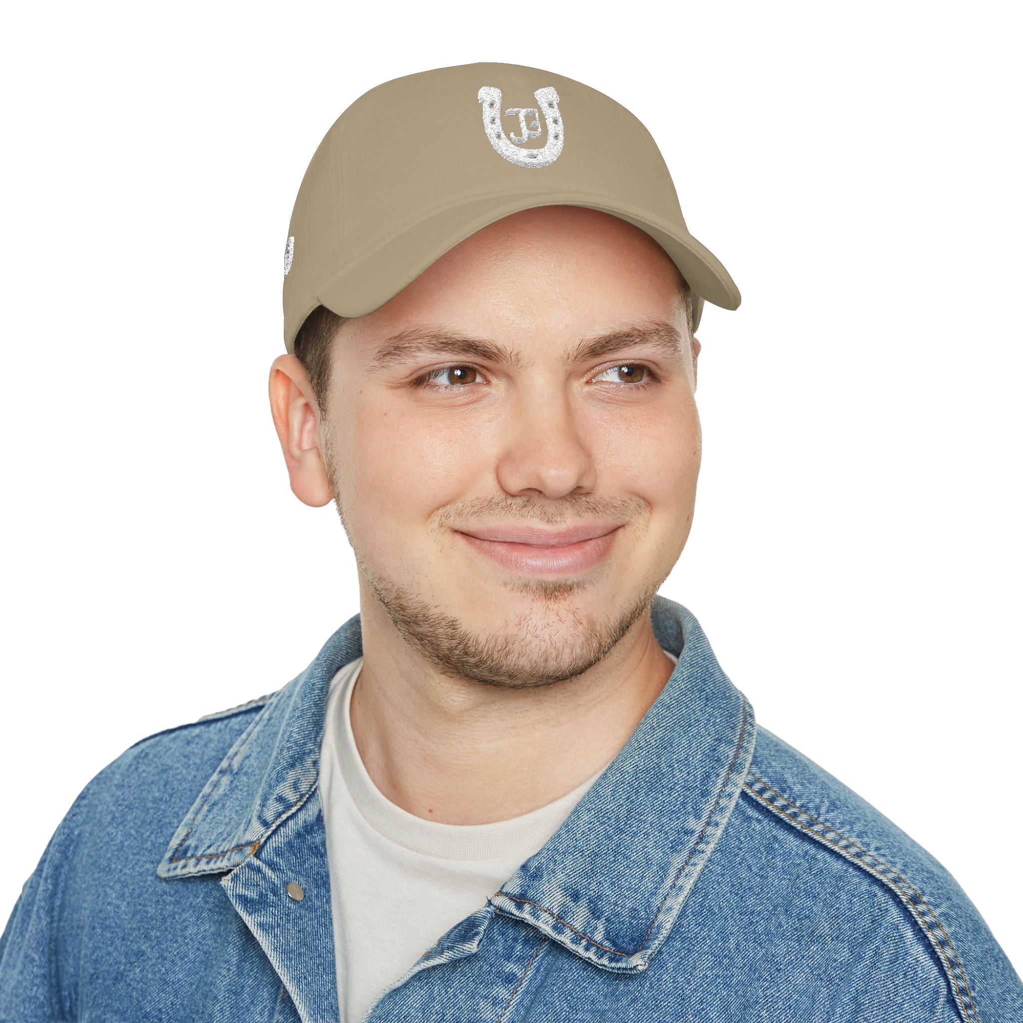 JG-Low Profile Baseball Cap — Lucky Horseshoe Embroidered Cap
