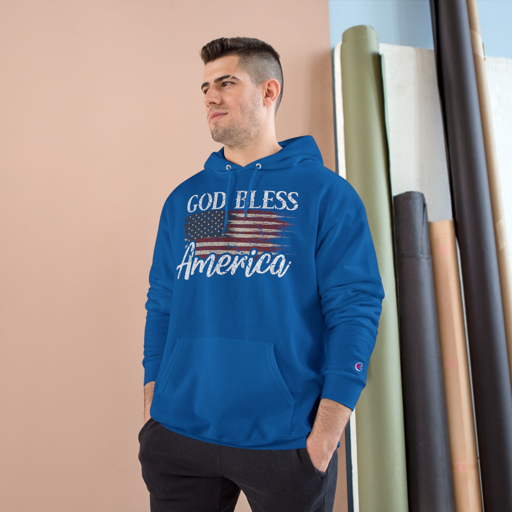 Ant-God Bless America Hoodie — Patriotic "Love It or Leave It" Flag Pullover