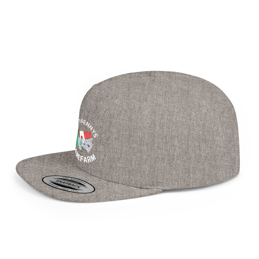 Henny- Flat Bill Snapback Hat — Dro's Henny's Gamefarm Logo Cap