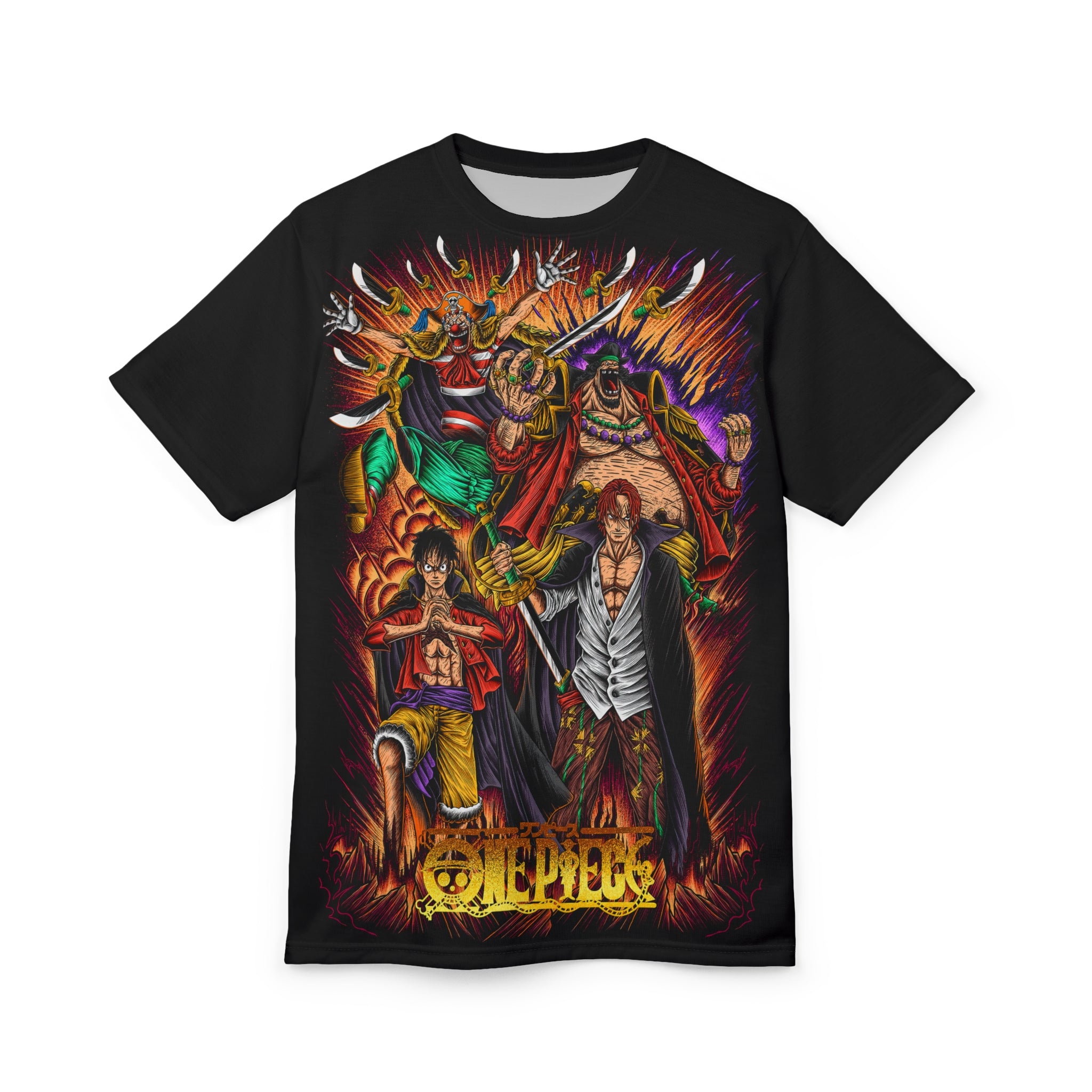 Anime- Thriller Bark Crew Graphic Tee — Pirate Anime All-Over Print