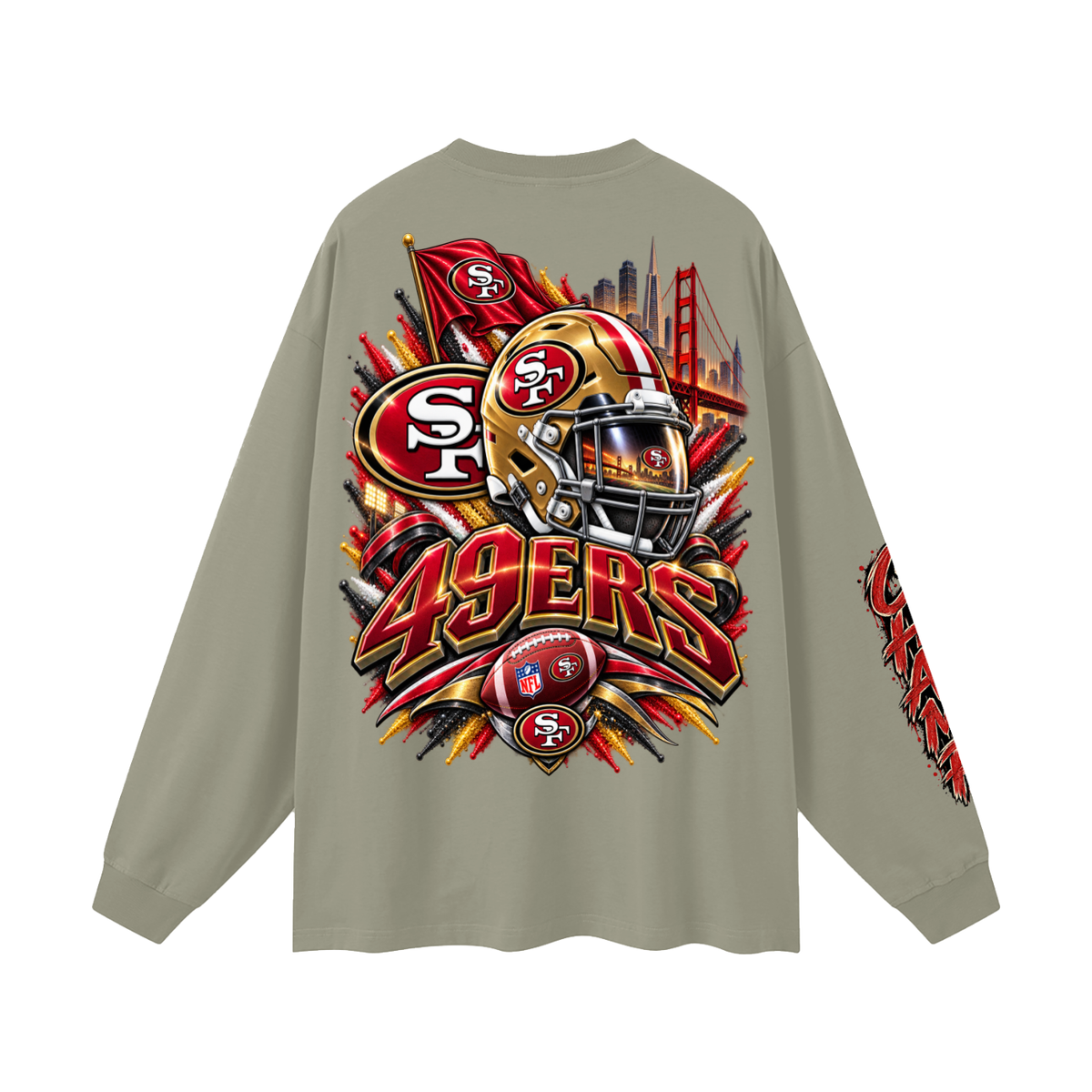 Team-Oversized Unisex Long Sleeve T-Shirt