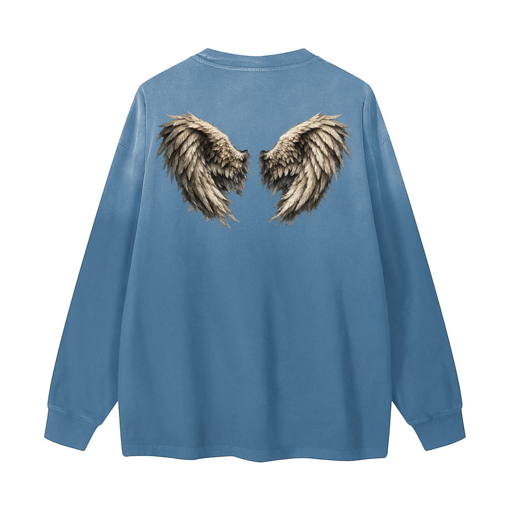 Gradient Washed Long Sleeve T-Shirt