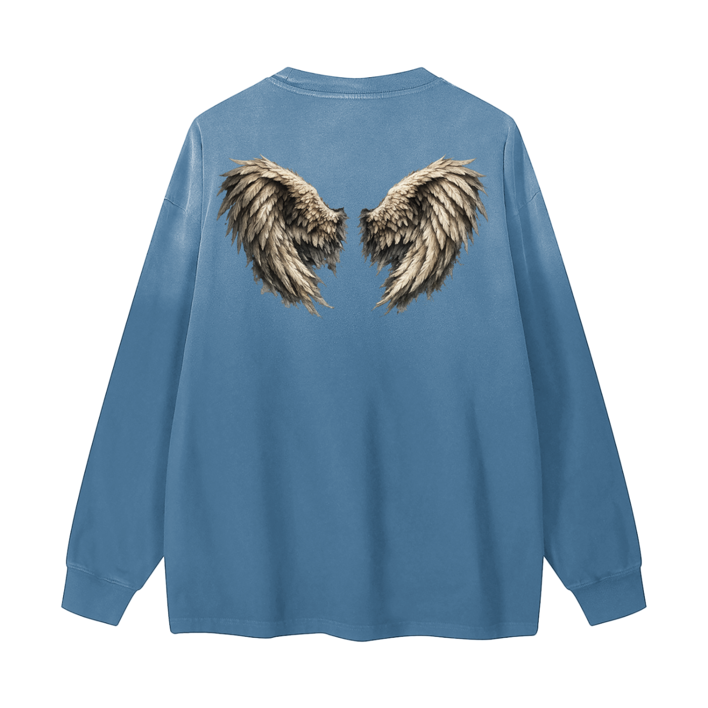 Gradient Washed Long Sleeve T-Shirt