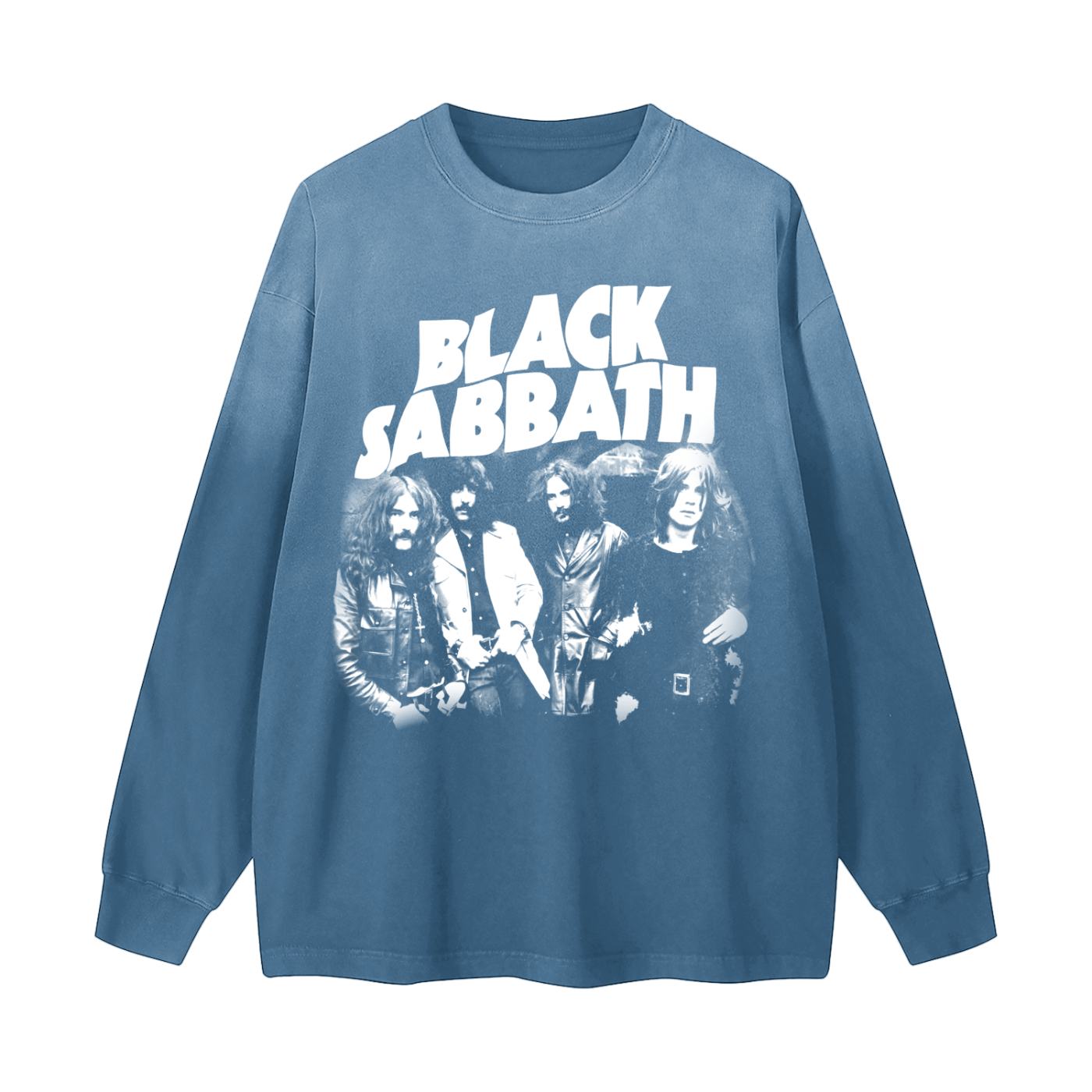 Gradient Washed Long Sleeve T-Shirt