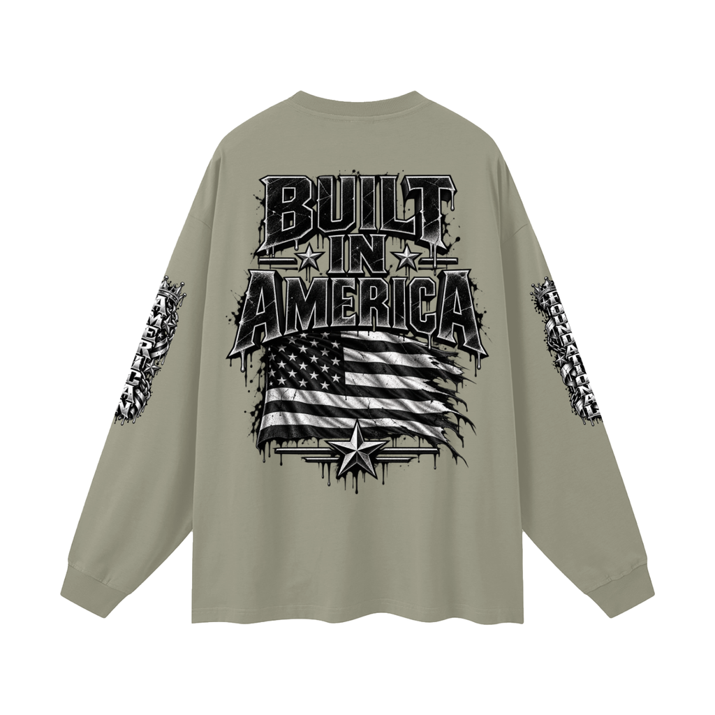 FBA-Oversized Unisex Long Sleeve T-Shirt