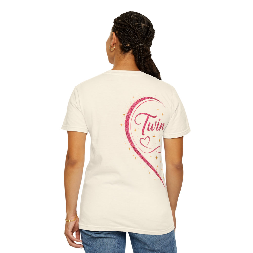 Tiff-Twin Sisters T-Shirt – “Two Hearts One Unbreakable Bond” Graphic Tee