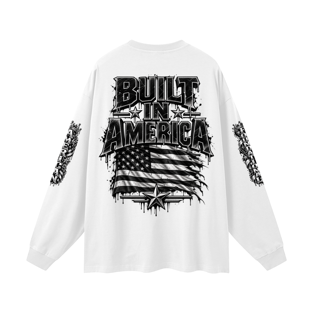 FBA-Oversized Unisex Long Sleeve T-Shirt