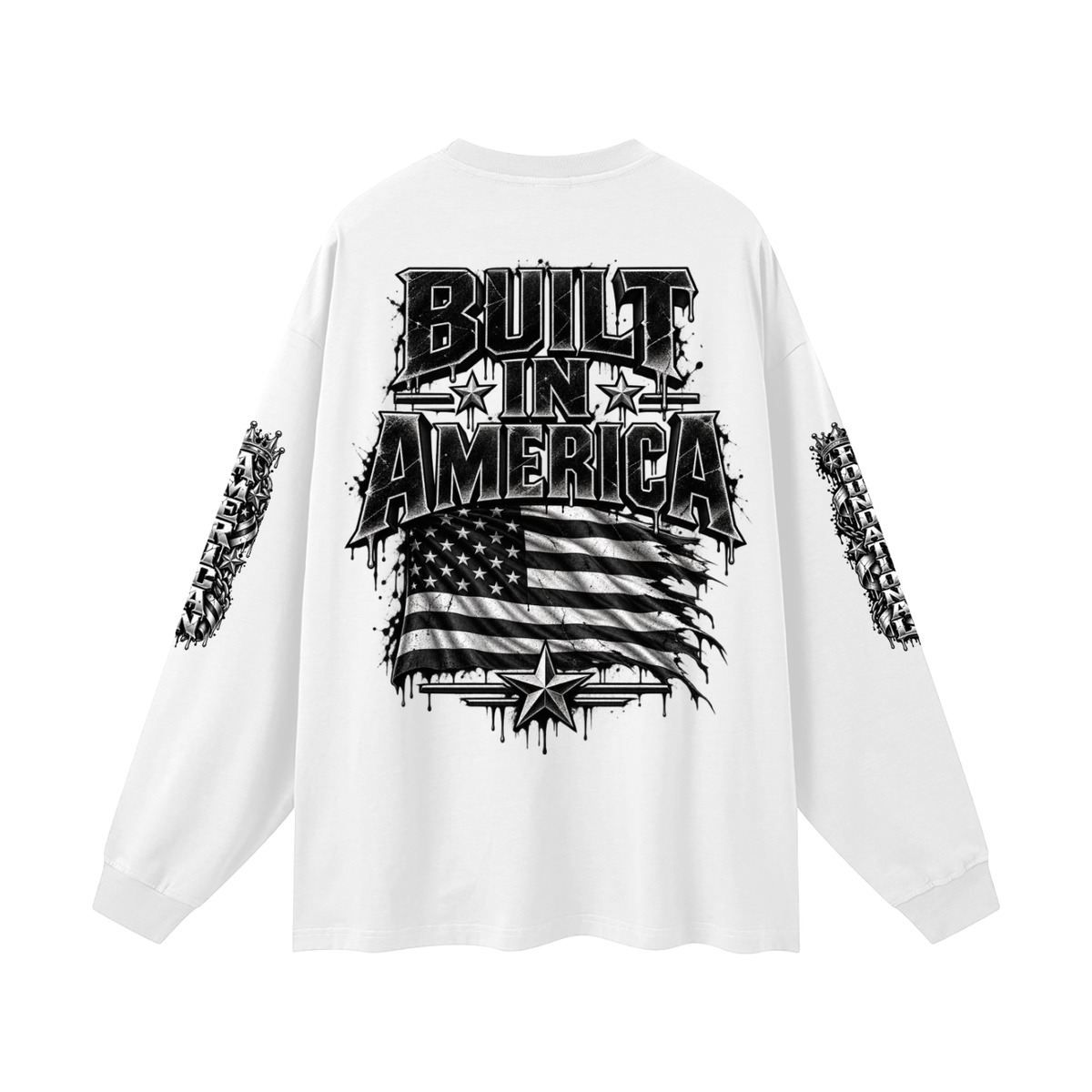 FBA-Oversized Unisex Long Sleeve T-Shirt