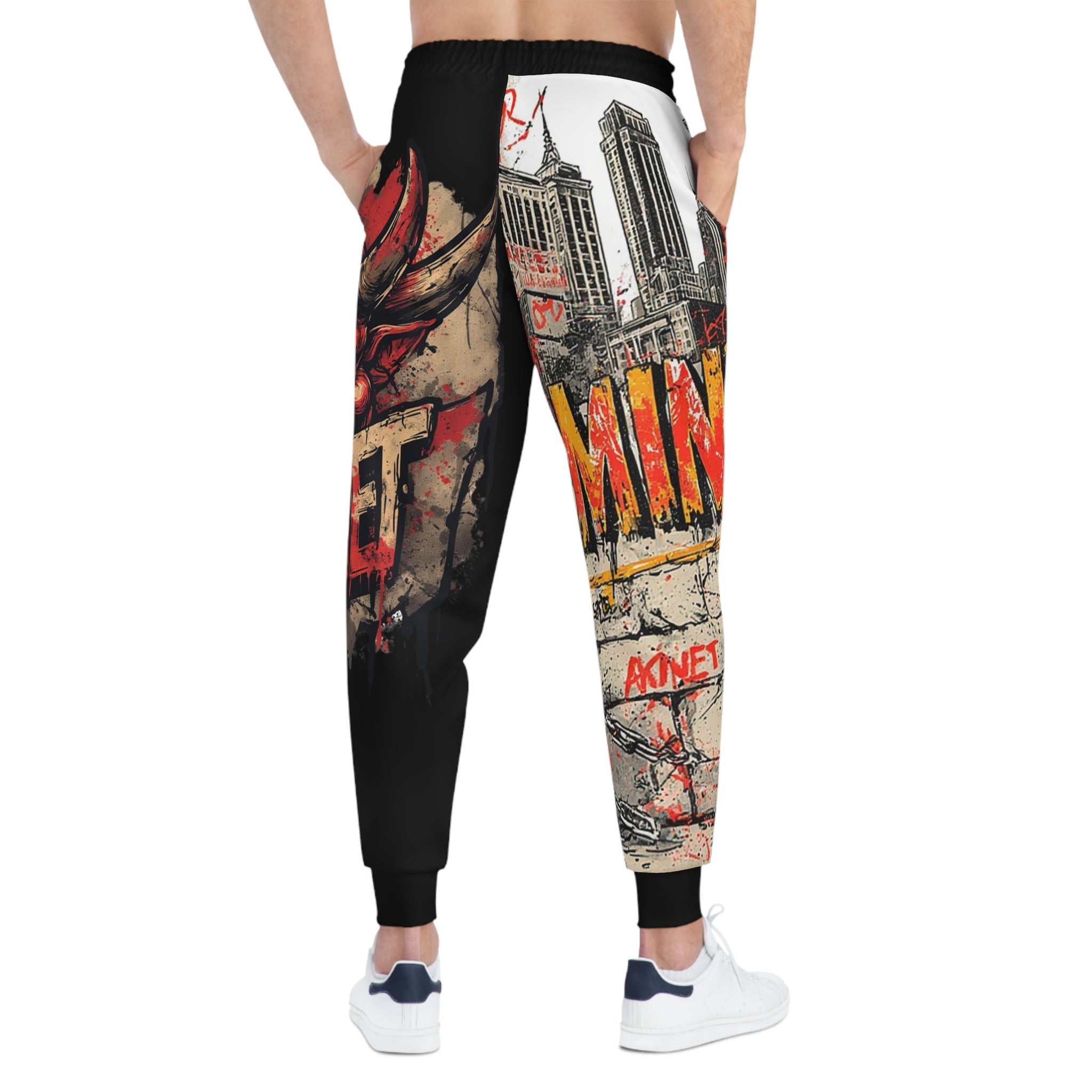 Mindset- Graffiti Rhino Athletic Joggers — Urban Streetwear Mix Print