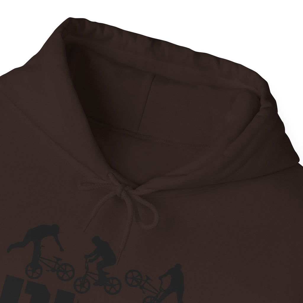 Rad-BMX Rider Hoodie — BMX Stunt Silhouettes Pullover for Riders & Fans