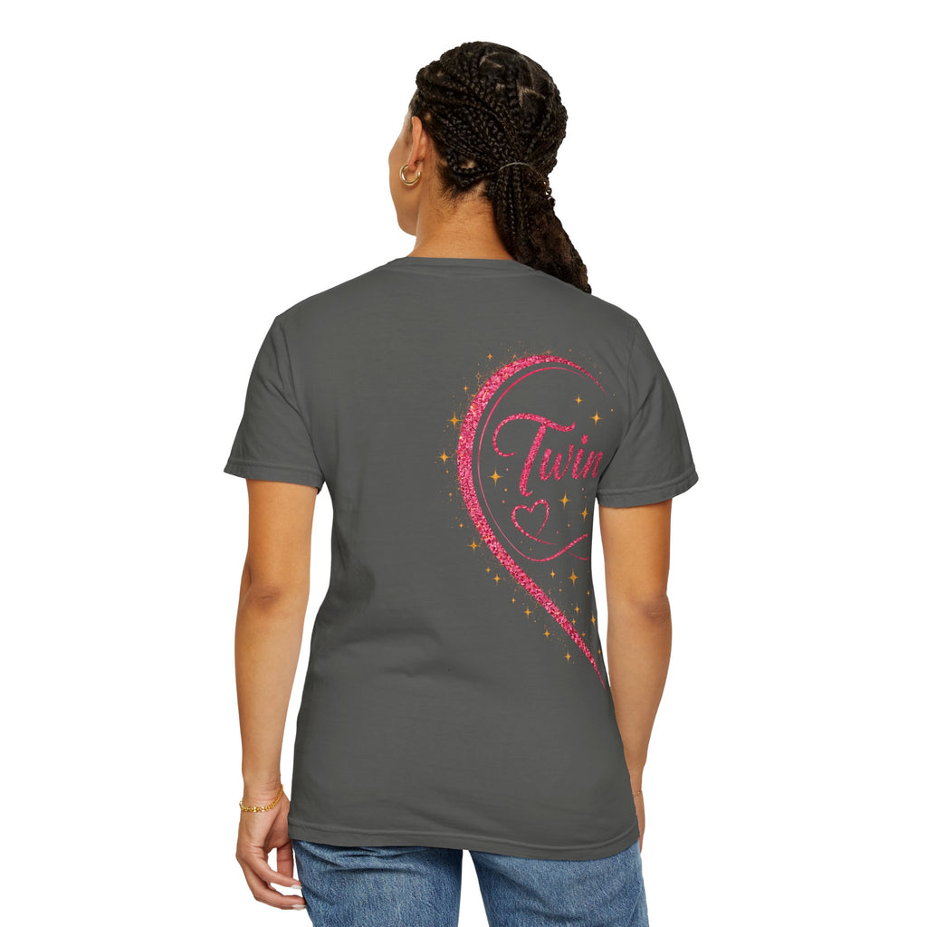 Tiff-Twin Sisters T-Shirt – “Two Hearts One Unbreakable Bond” Graphic Tee
