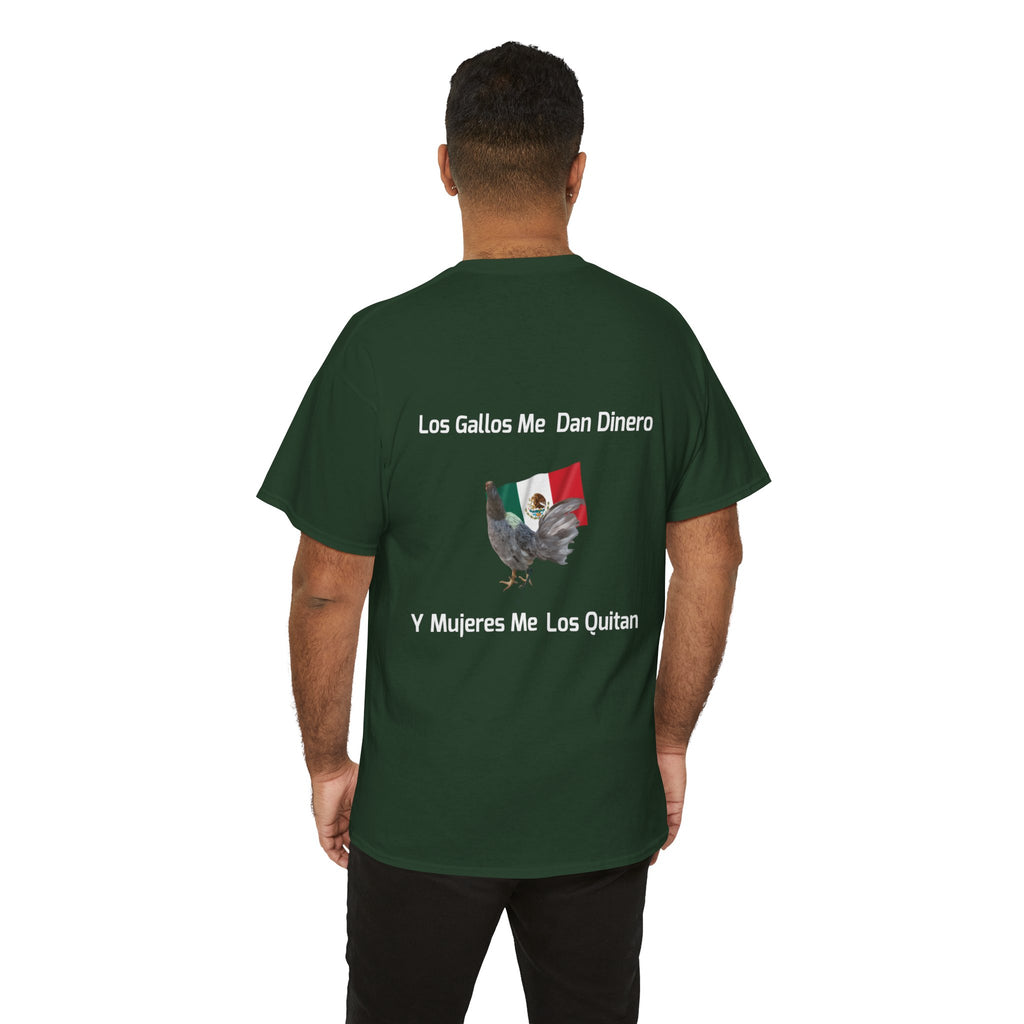 Henny-Gamefowl Tee — "Dro's Henny's Gamefarm" Mexican Flag Rooster Shirt