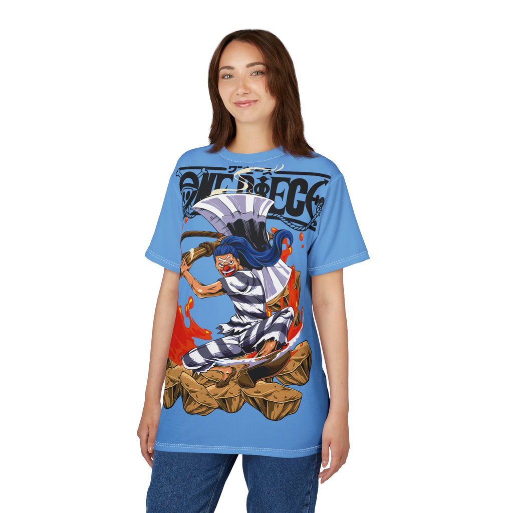 Anime -Pirate Crew Graphic Tee — Flame Warrior All-Over Print