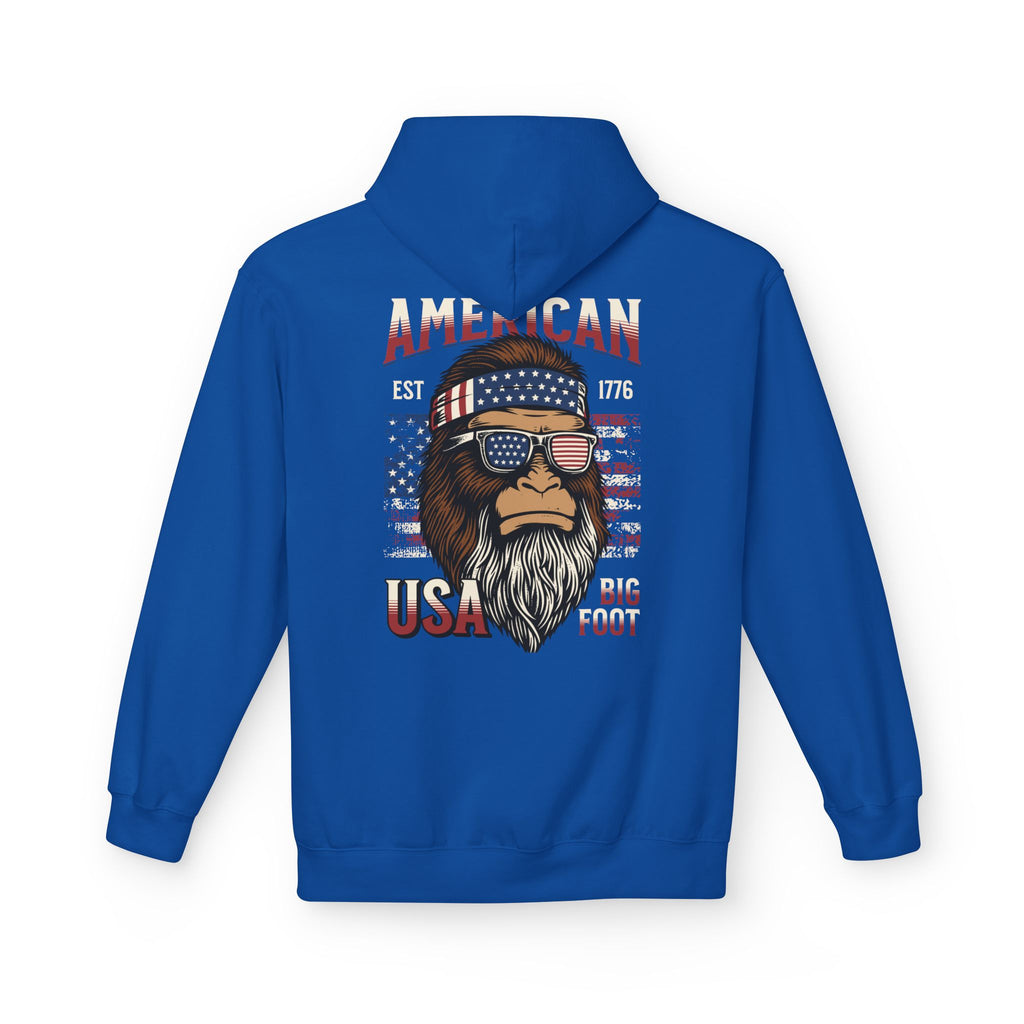 Ant-Hoodie - "God Bless America" Patriotic Ape Graphic USA Hoodie