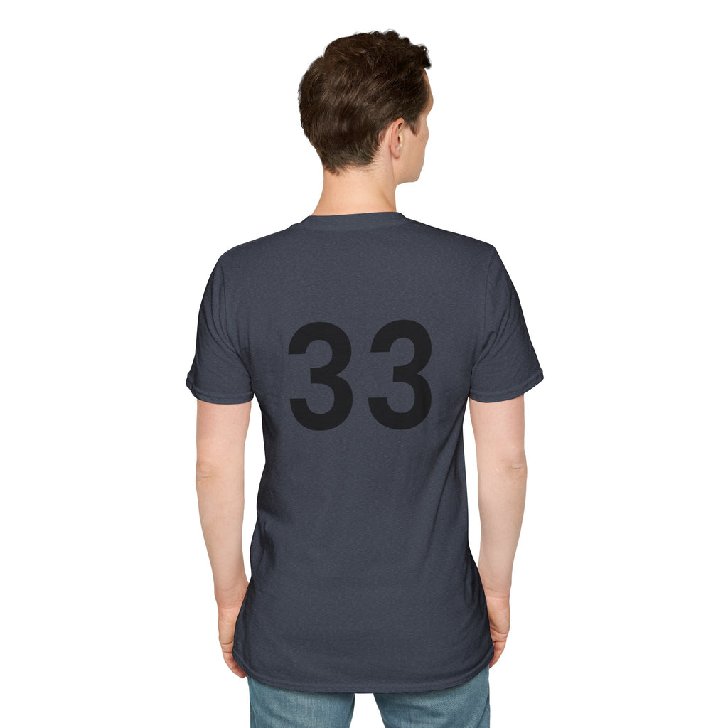 Rad- Life T-Shirt — Motocross Rider Tee with Back Number 33