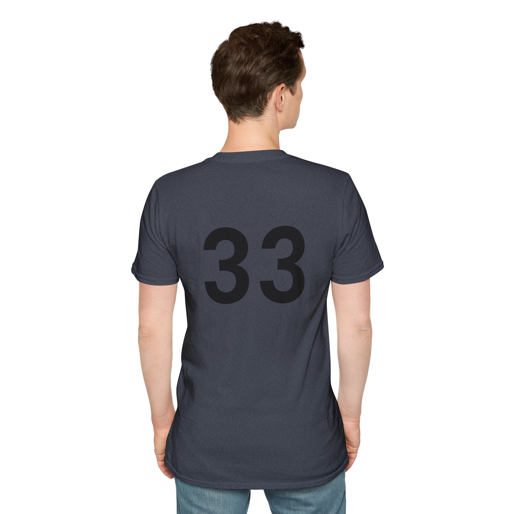 Rad- Life T-Shirt — Motocross Rider Tee with Back Number 33