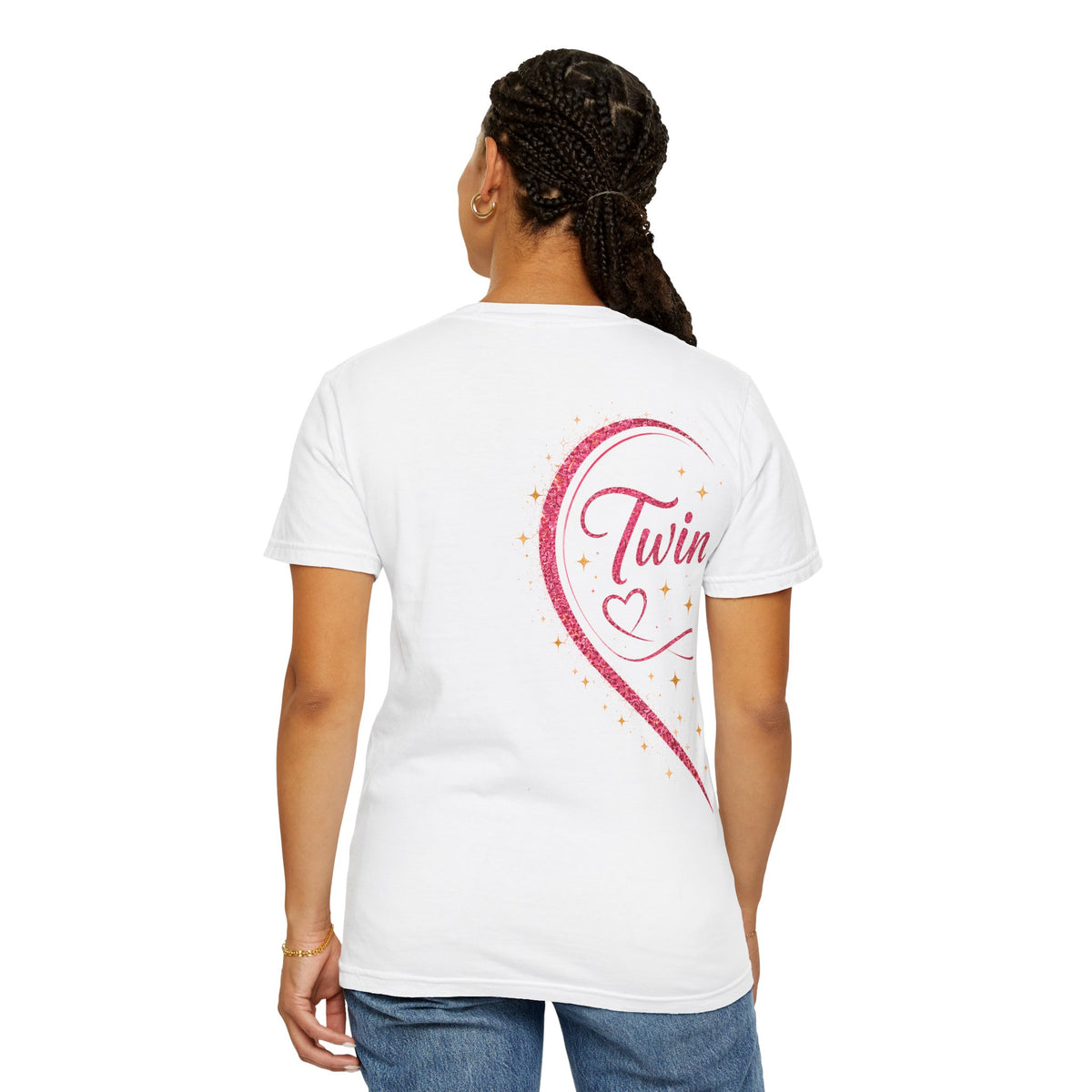 Tiff-Twin Sisters T-Shirt – “Two Hearts One Unbreakable Bond” Graphic Tee