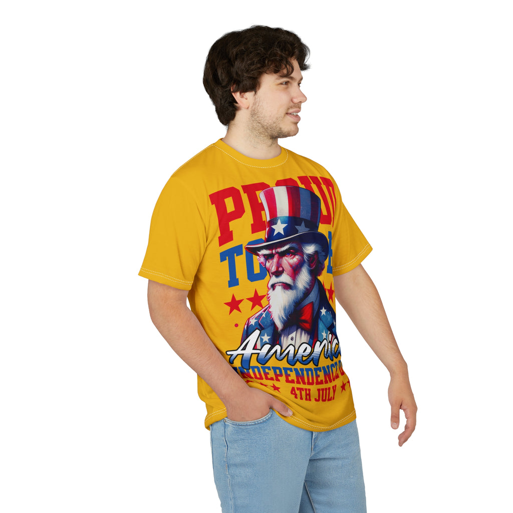 America-Independence Day T-Shirt — "Proud to be America" 4th of July Patriotic Tee