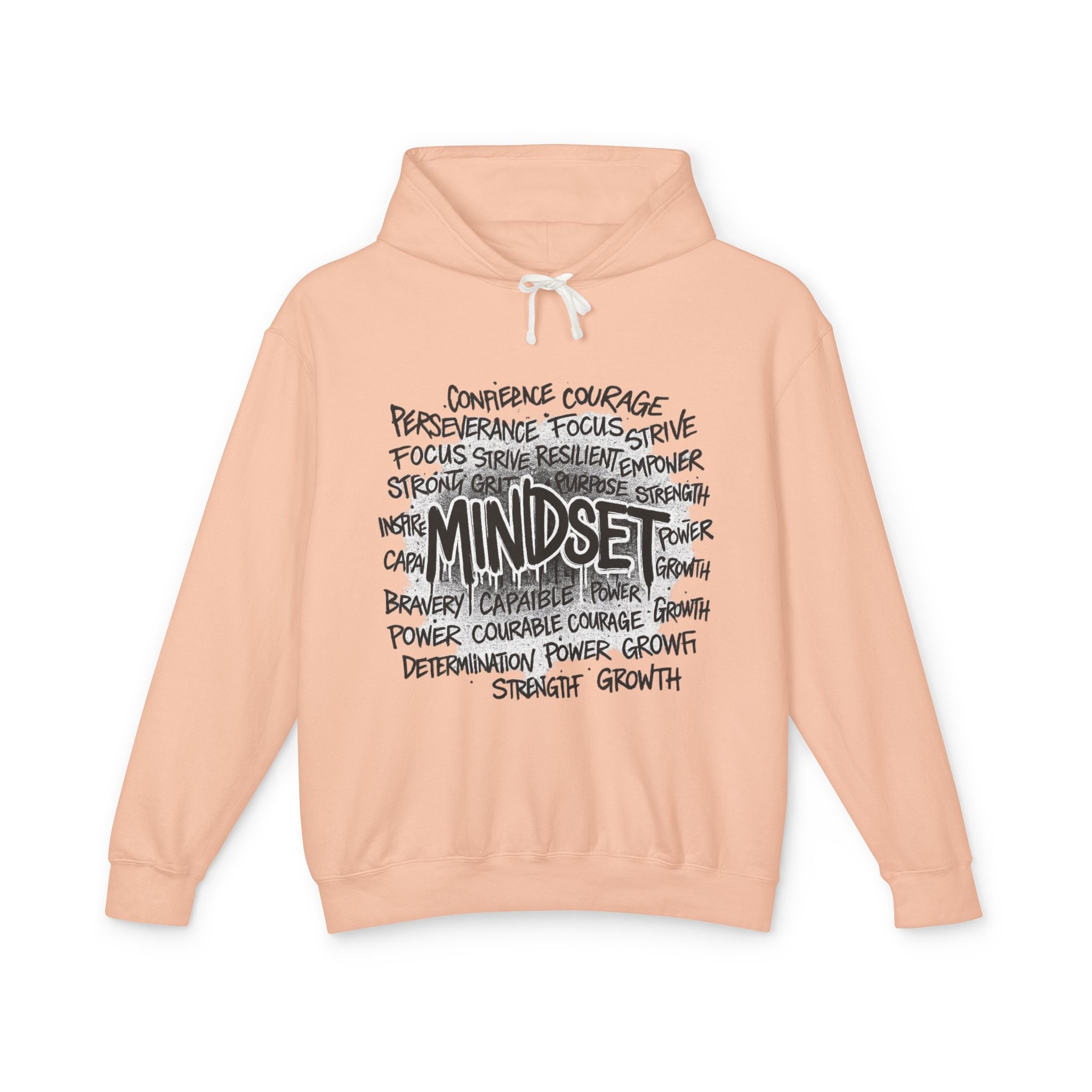 Mindset- Words Hoodie — Inspirational Typography Motivational Hoodie