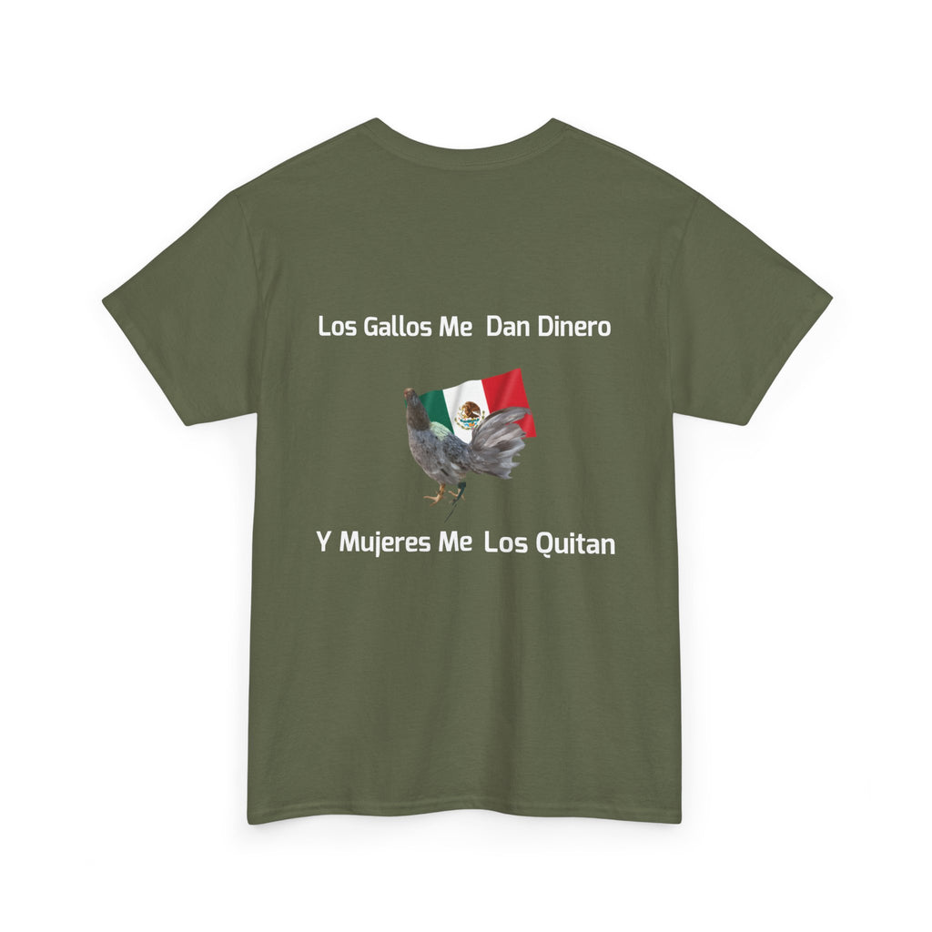 Henny-Gamefowl Tee — "Dro's Henny's Gamefarm" Mexican Flag Rooster Shirt