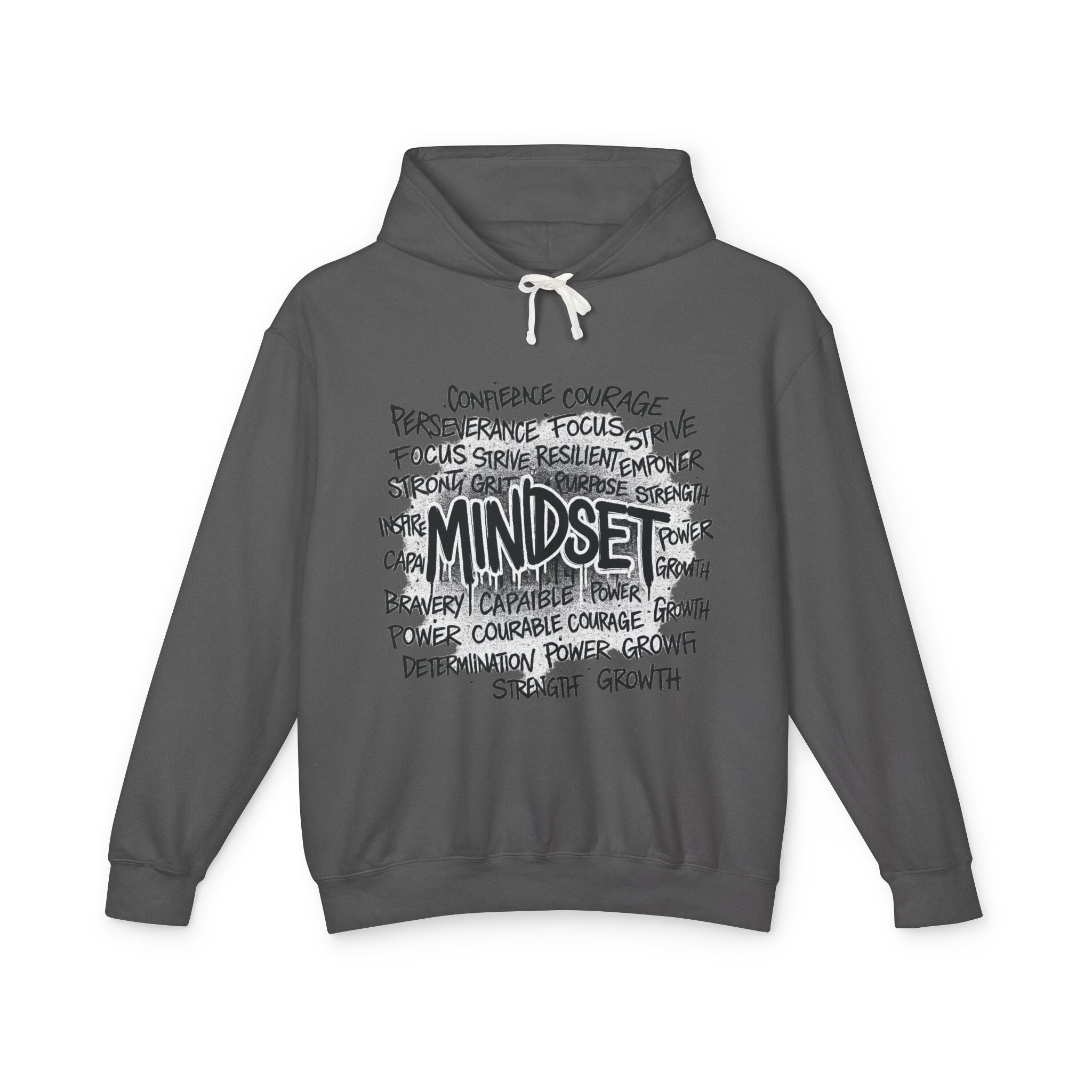Mindset- Words Hoodie — Inspirational Typography Motivational Hoodie