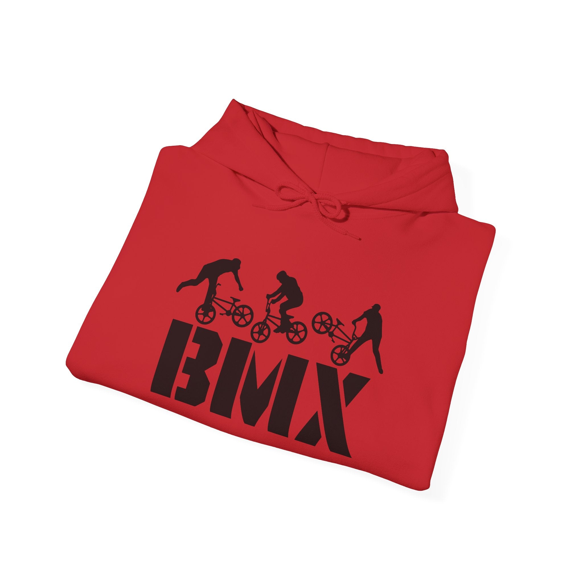 Rad-BMX Rider Hoodie — BMX Stunt Silhouettes Pullover for Riders & Fans
