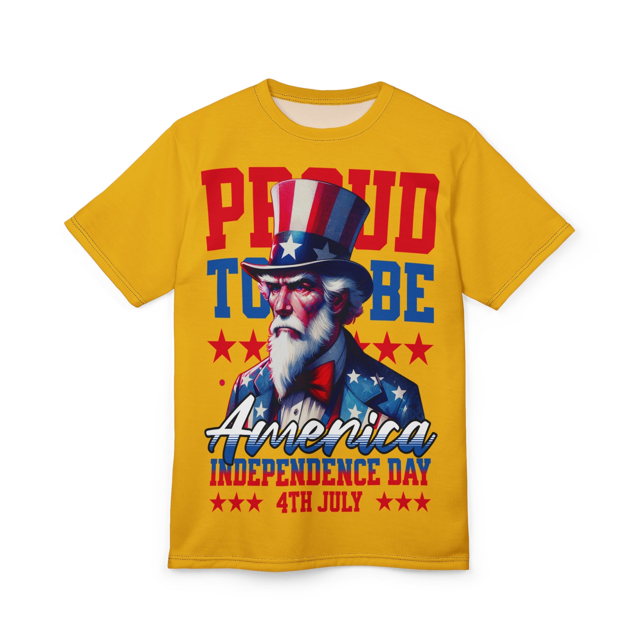 America-Independence Day T-Shirt — "Proud to be America" 4th of July Patriotic Tee