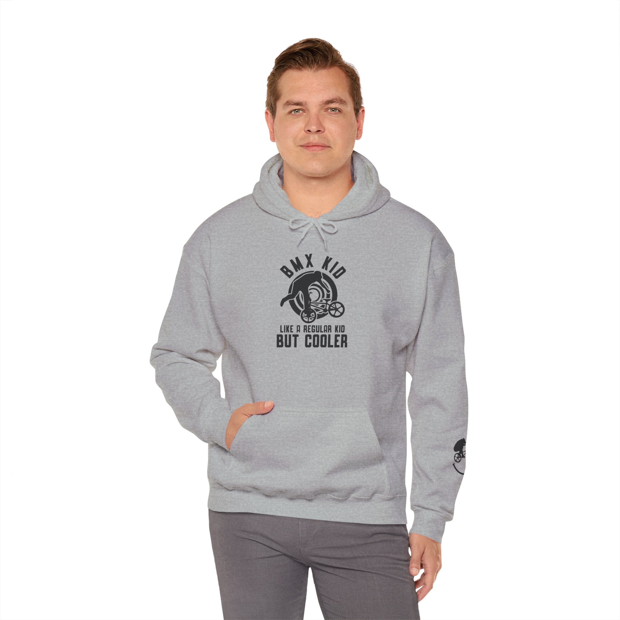 Rad-BMX Kid Hoodie — "Like a Regular Kid But Cooler" Youth BMX Pullover