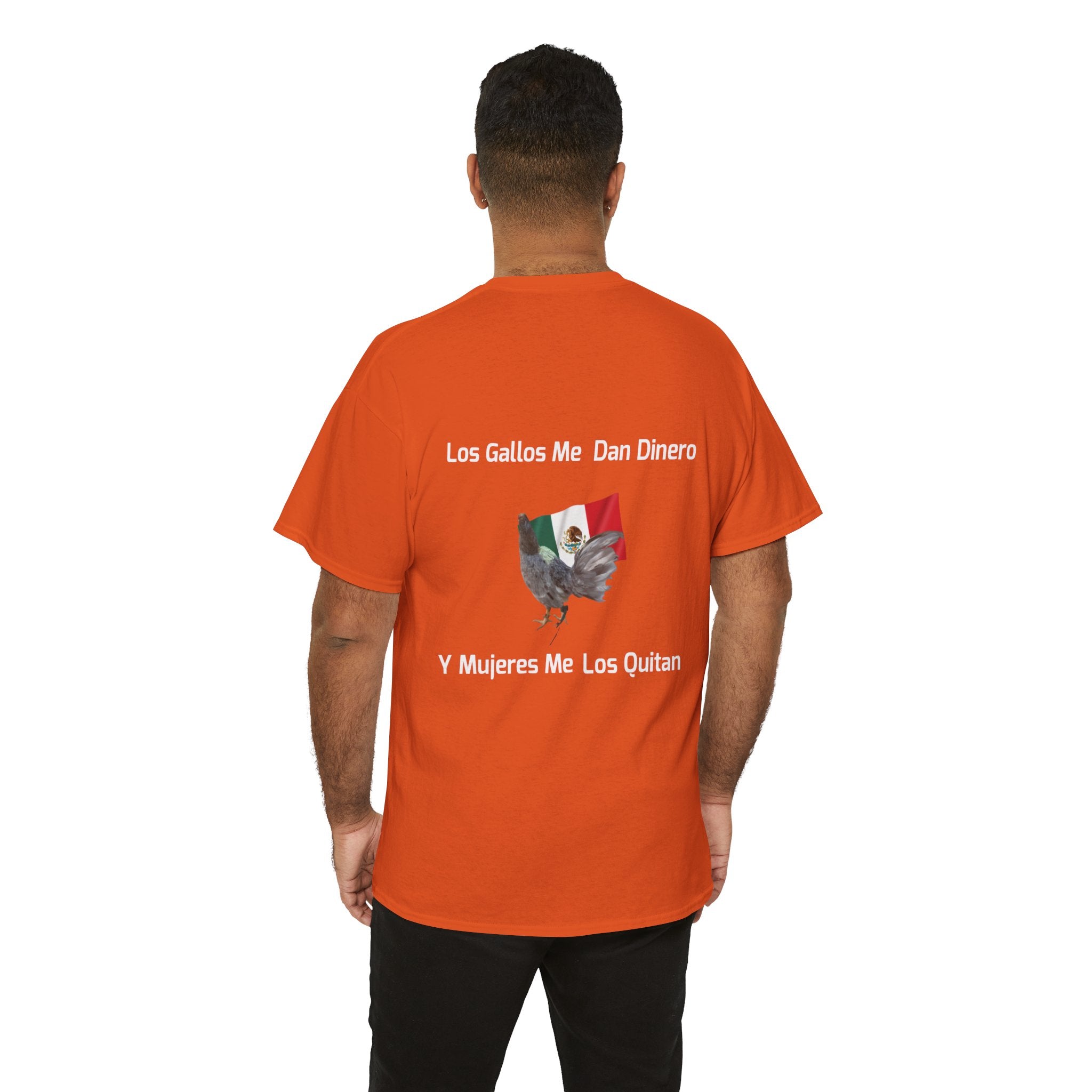 Henny-Gamefowl Tee — "Dro's Henny's Gamefarm" Mexican Flag Rooster Shirt