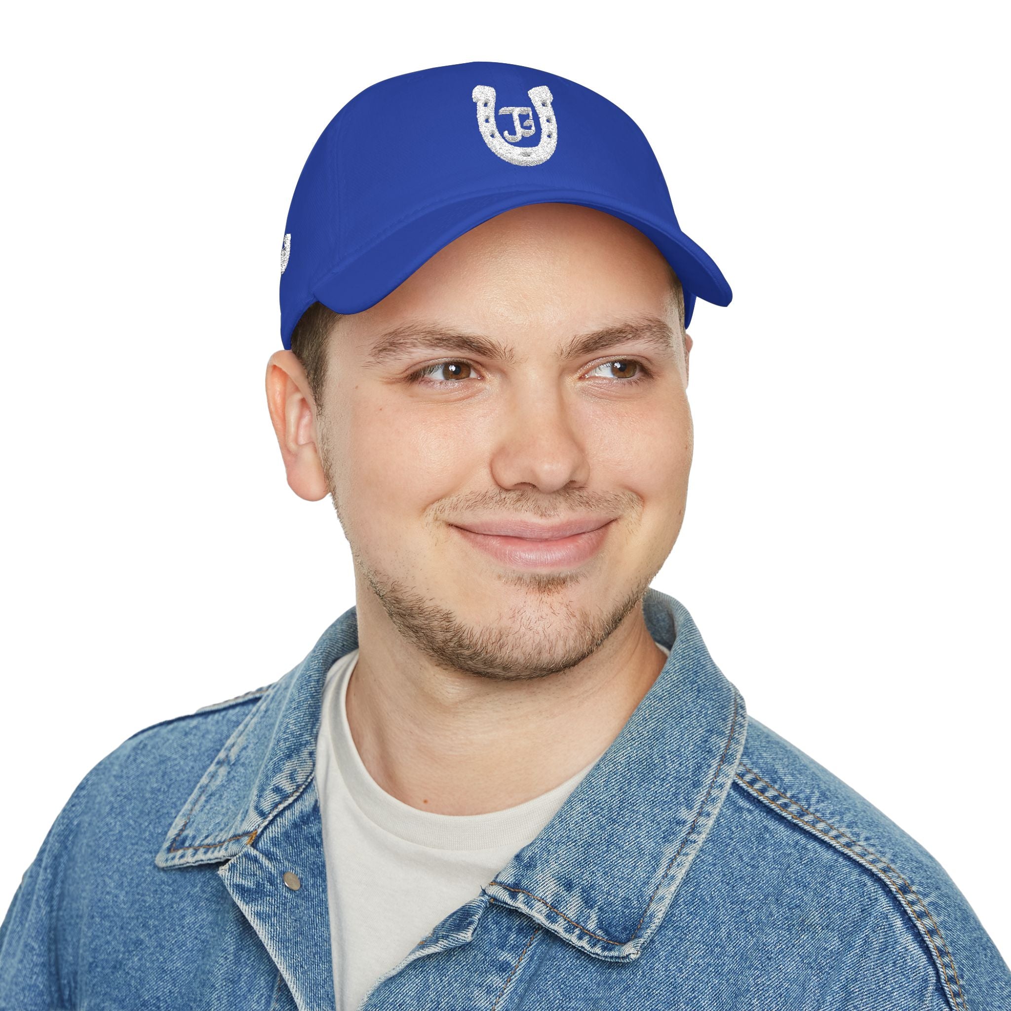 JG-Low Profile Baseball Cap — Lucky Horseshoe Embroidered Cap