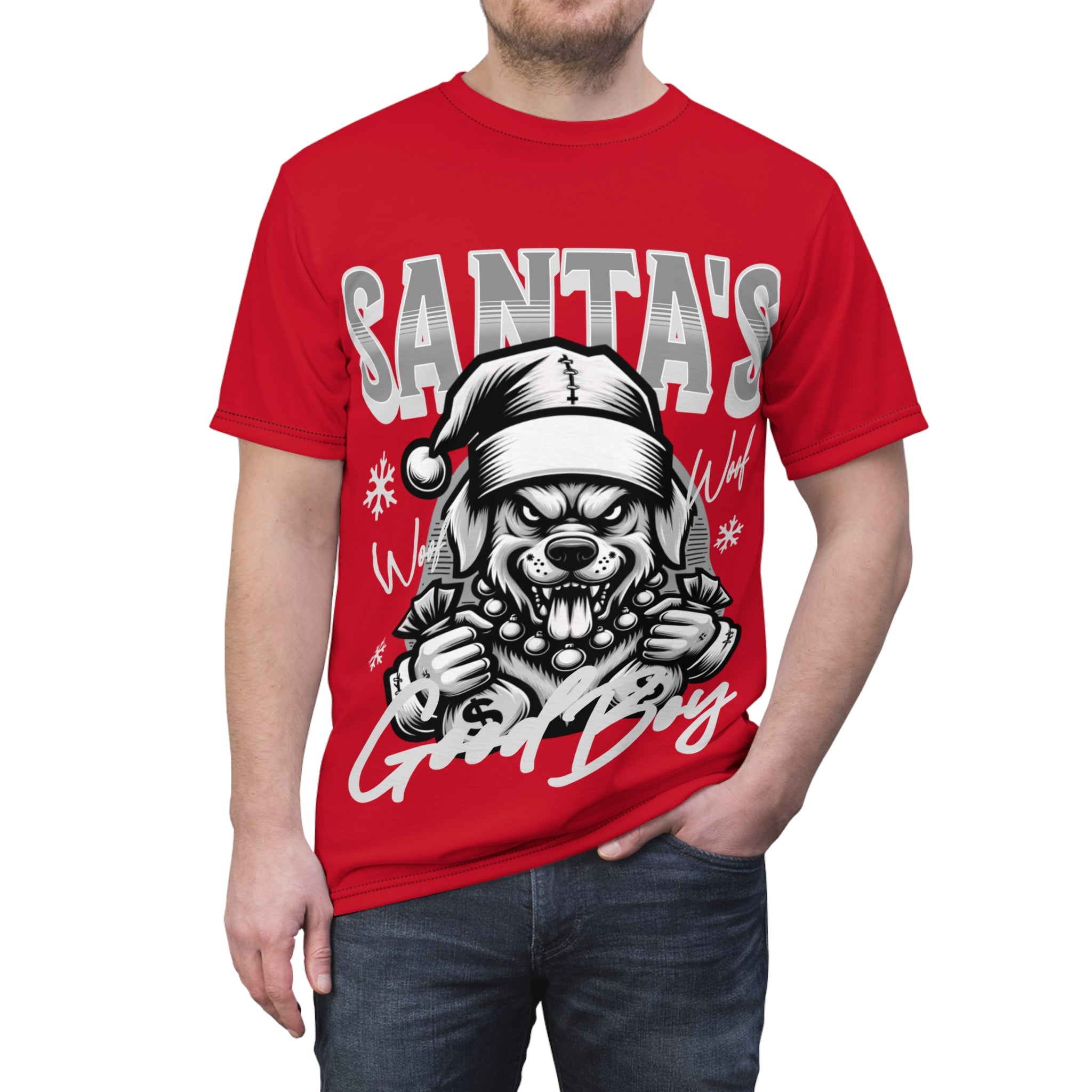 Santa's Good Boy Tee — Festive Dog Christmas Shirt