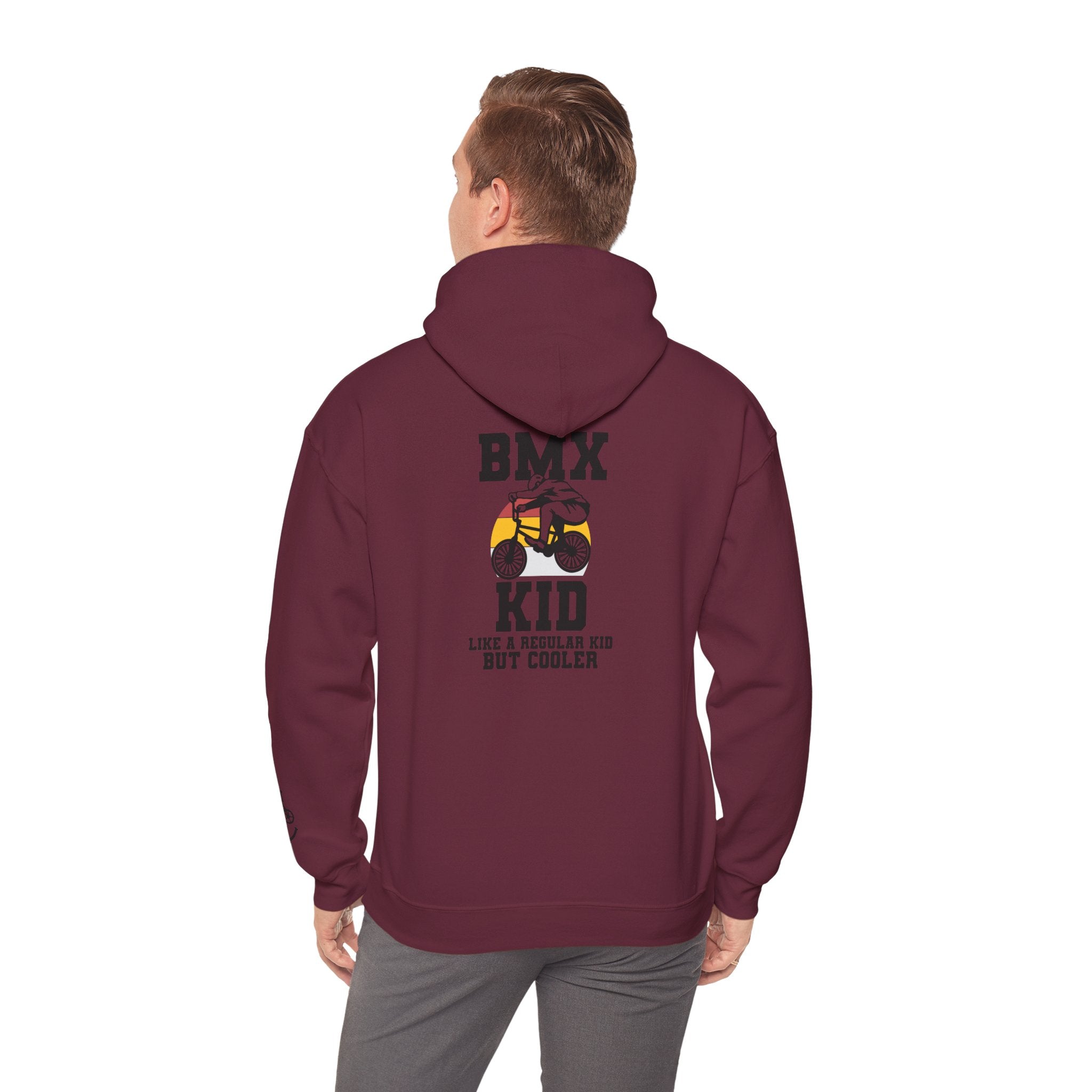 Rad-BMX Kid Hoodie — "Like a Regular Kid But Cooler" Youth BMX Pullover