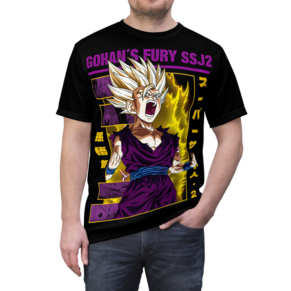 Dragon-Gohan's Fury SSJ2 Tee — Anime Super Saiyan Graphic Shirt