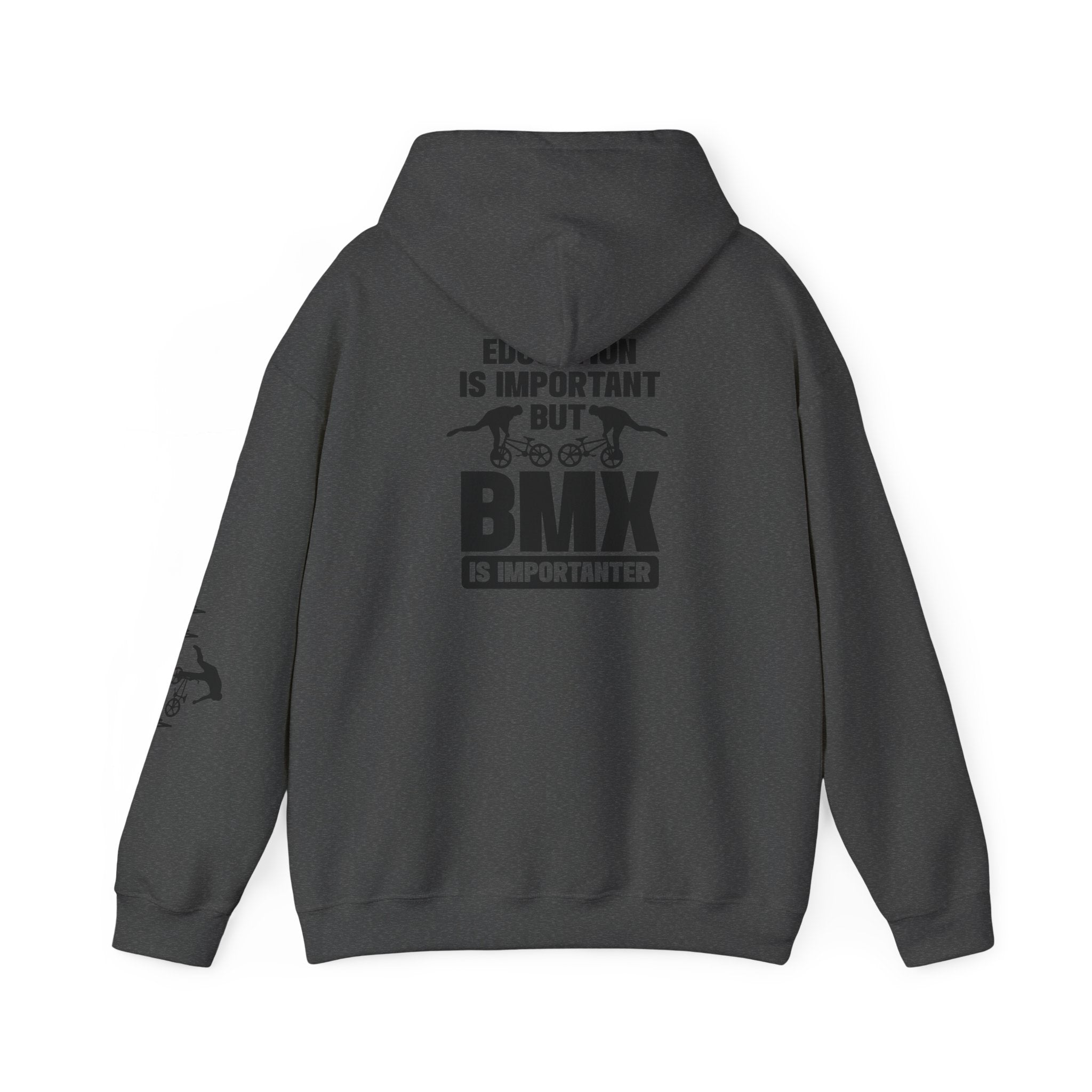 Rad-BMX Is Importanter Hoodie — Funny BMX Rider Sweatshirt