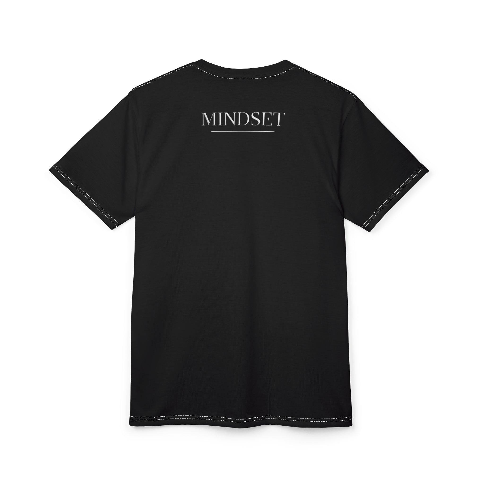 Mindset- Dystopian Streetwear Tee — Twin Hooded Figures All-Over Print
