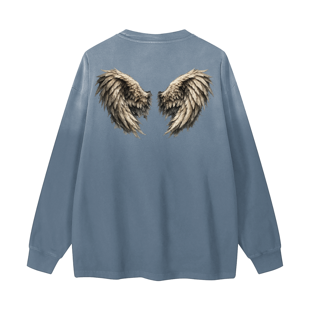 Gradient Washed Long Sleeve T-Shirt