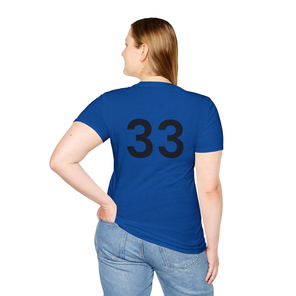 Rad- Life T-Shirt — Motocross Rider Tee with Back Number 33