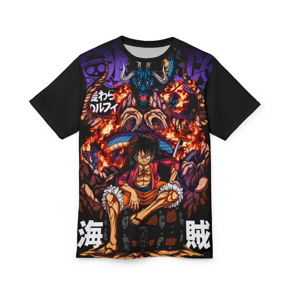 Anime- Pirate King Tee — Dragon Flame All-Over Print Shirt