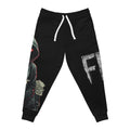 Mindset-Money Heist Hoodie Joggers — Graphic Athletic Sweatpants with Hooded Robber Design