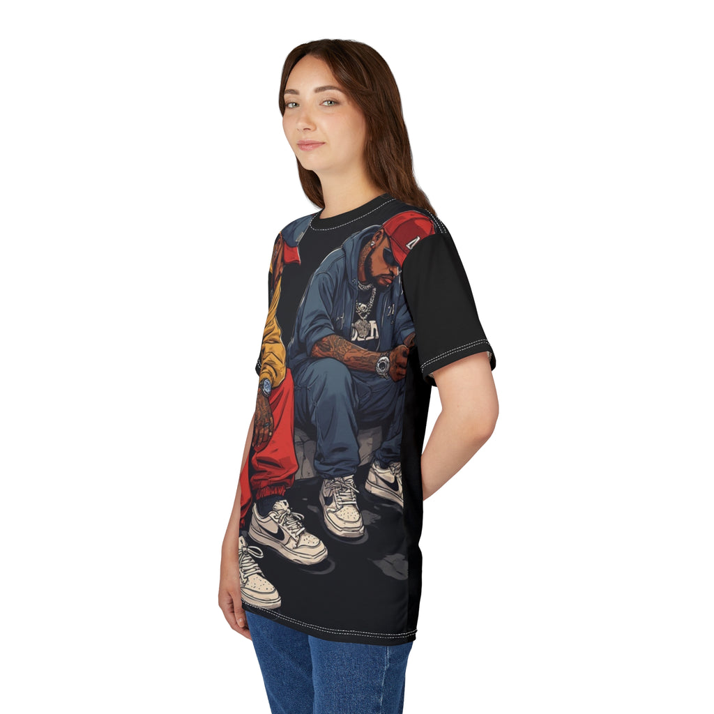 Mindset- Streetwear Graphic Tee — Twin Hip-Hop Artists Illustration