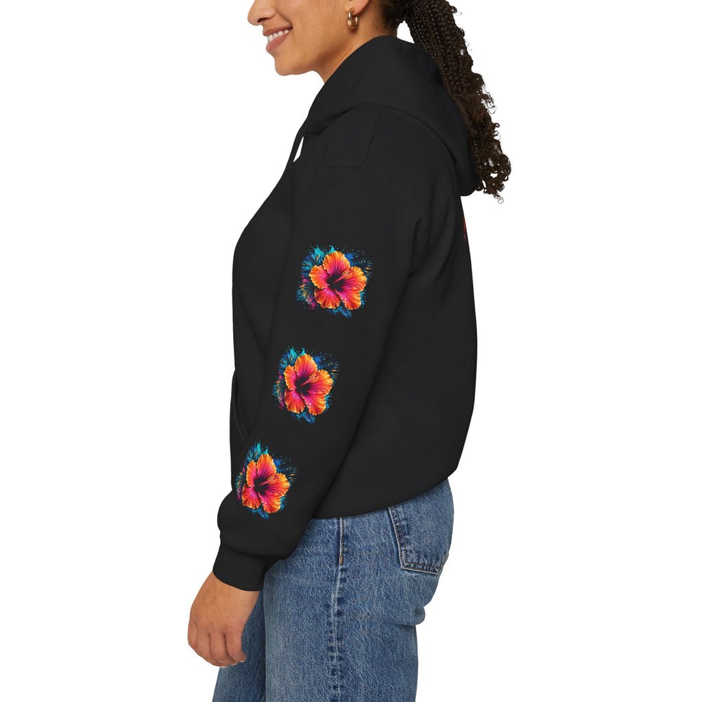 Tiff-Mindset Nevada Floral Hoodie — ‘Dream Believe’ Graphic Pullover